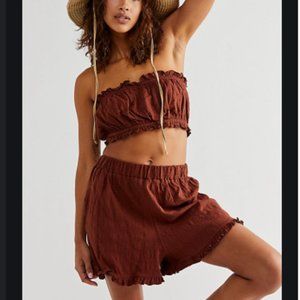 Free People - Brown Twyla Set - size Small